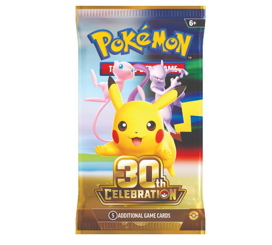 Pokemon TCG: 30th Celebration Elite Trainer Box (1 Full-Art Promo Card, 9 Booster Packs & Premium Accessories)