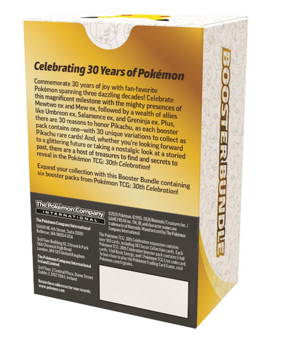 Pokémon TCG: 30th Celebration Booster Bundle