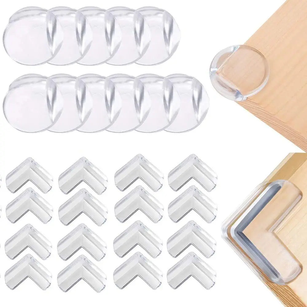 4Pcs Children Safety Edge Guards Transparent Soft Silicon Baby Safe Corner Protector Table Desk Corner Guard