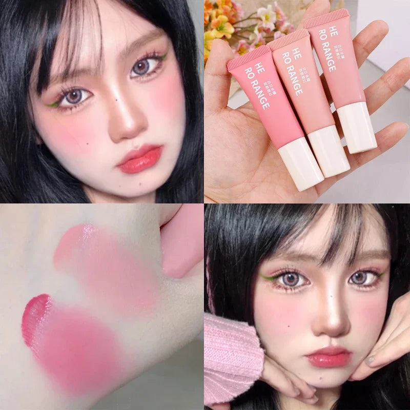 Multifunction Face Liquid Blusher Makeup Long-lasting Matte Eyeshadow Face Pigment Makeup Natural Cheek Contour Blush Cosmetics